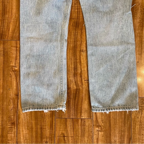 AGOLDE Women’s Riley High Rise Straight Distressed Crop Ankle Jean Size 26 - Picture 11 of 11